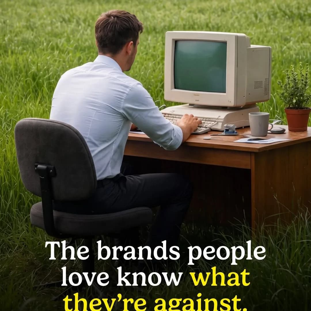 Quick question:
What does your brand stand against?
Because the brands people remember usually have a point of view.
Nike wasn’t built around shoes.
Patagoni