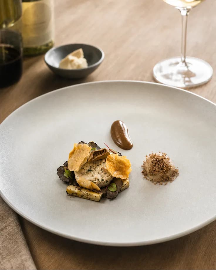 Latimers squash tasting plate from the brand photography