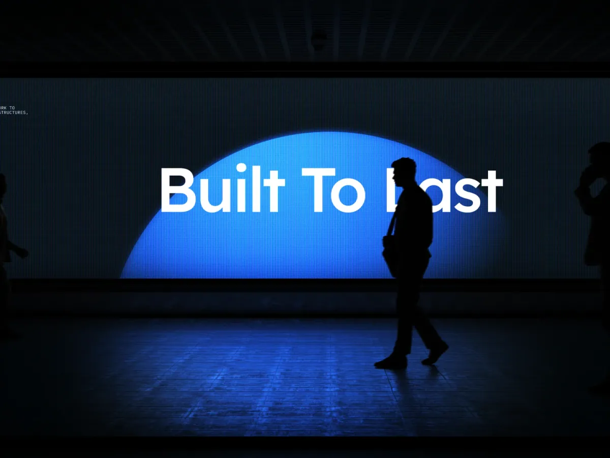 EJW Concrete 'built to last' campaign creative at cinematic scale