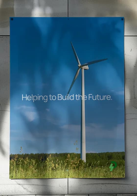 Powerforce industrial brand poster